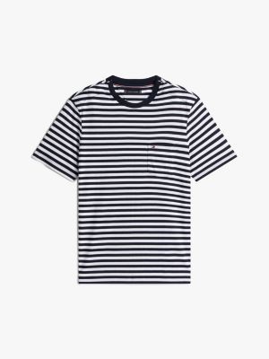 Stripe Pocket T-Shirt, Navy/White