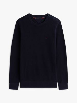 Classic Crewneck Sweater, Navy