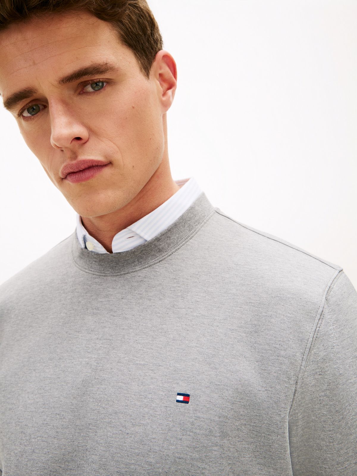 TH Performance Intechno Knit Sweatshirt — Medium Grey Heather