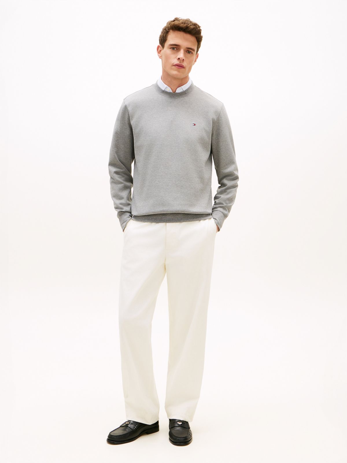 TH Performance Intechno Knit Sweatshirt — Medium Grey Heather