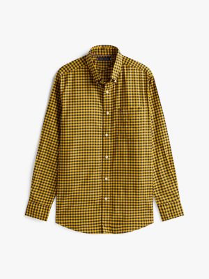 Regular Fit Twill Check Shirt, Countryside Yellow Check