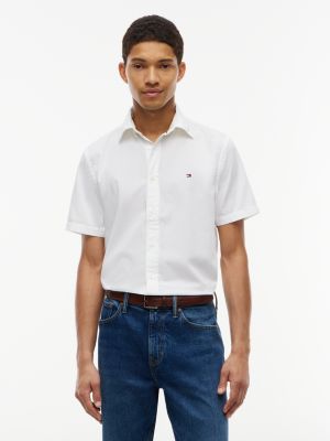 Regular Fit Short-Sleeve Pocket Shirt, Optic White