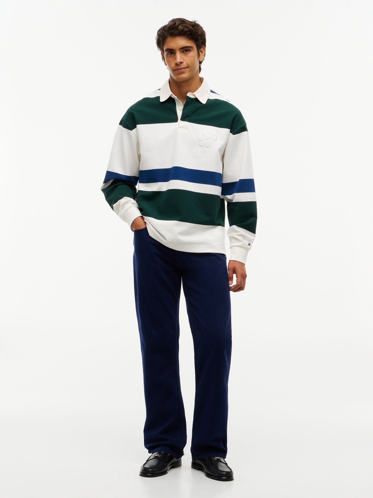 Garment-Dyed Regular Straight Jean — Denim Navy