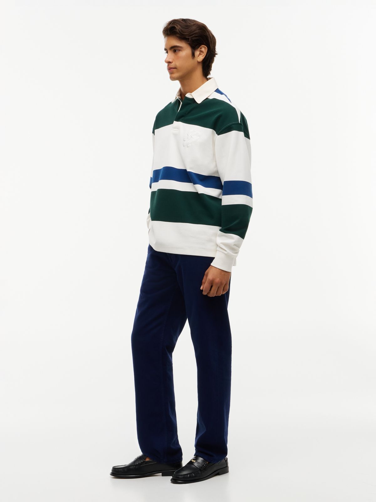 Garment-Dyed Regular Straight Jean — Denim Navy