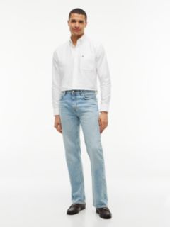 Distressed Regular Straight Jean — Light Wash Blue 2