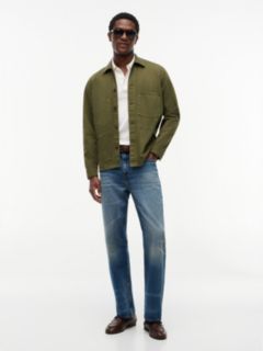 Garment-Dyed Denim Chore Jacket — Dark Artichoke 2