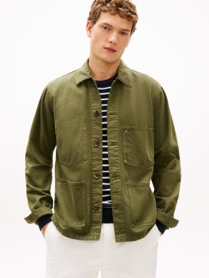 Garment-Dyed Denim Chore Jacket from Tommy Hilfiger - $90.30