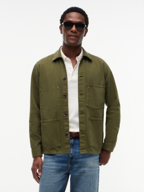 Мужские куртки Tommy Hilfiger Garment-Dyed Denim Chore Jacket