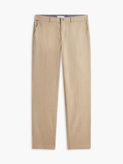 Linen-Blend Straight Chino — Batique Khaki 5