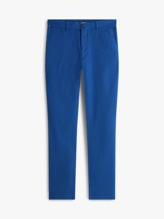 Linen-Blend Straight Chino — Blue 5