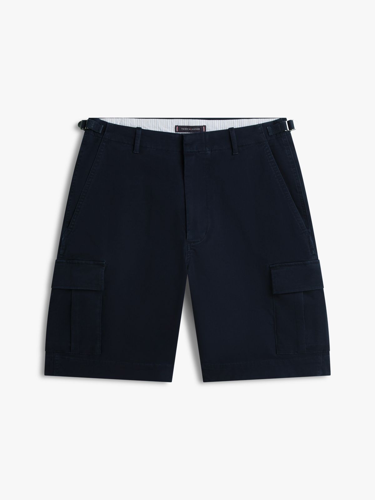 Relaxed Fit Stretch Twill Cargo Short — Navy