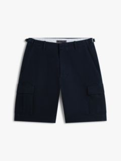 Relaxed Fit Stretch Twill Cargo Short — Navy 5