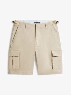 Relaxed Fit Stretch Twill Cargo Short — Sandalwood 5
