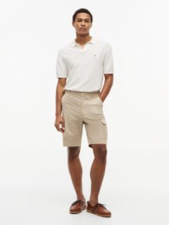 Relaxed Fit Stretch Twill Cargo Short — Sandalwood 2