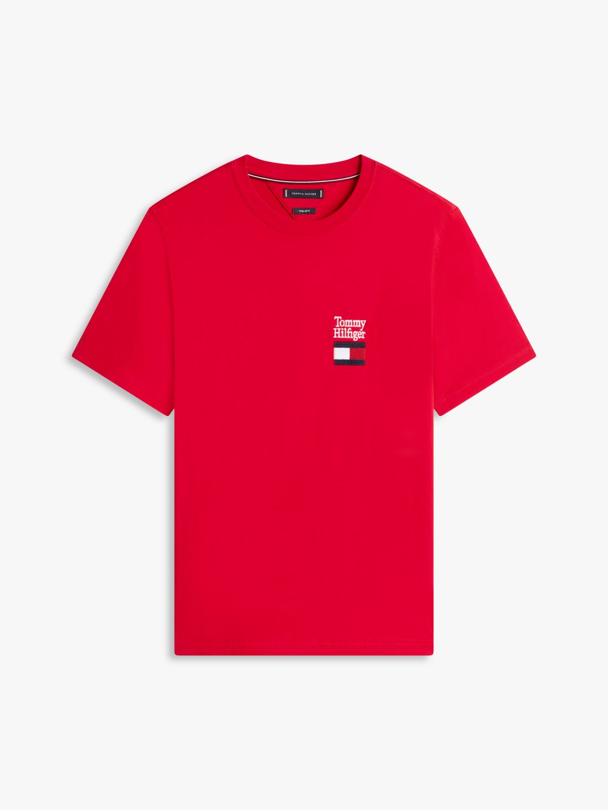 Stacked Logo T-Shirt — Medium Red