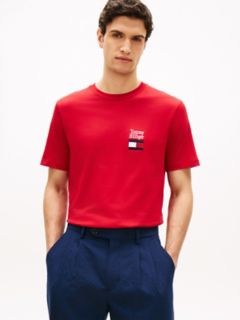 Stacked Logo T-Shirt — Medium Red 1