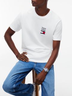 Stacked Logo T-Shirt — White 3
