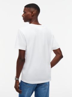 Stacked Logo T-Shirt — White 4