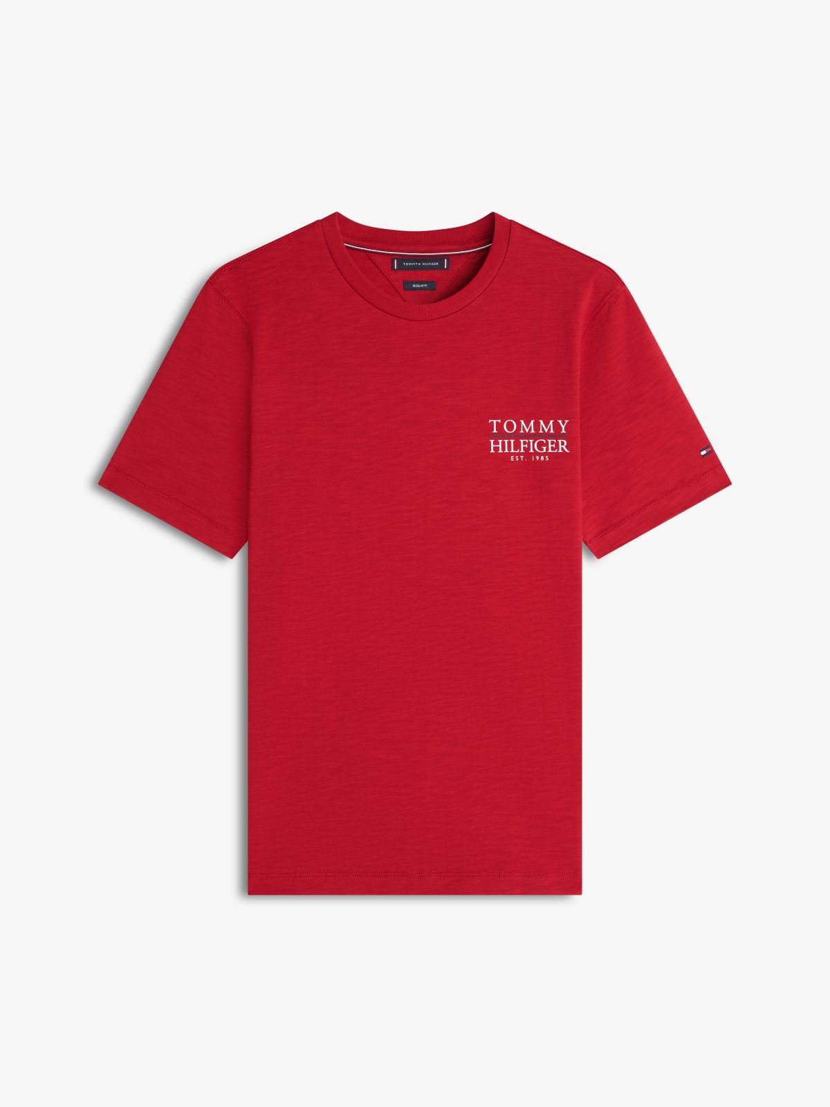 Back Logo Graphic Slub Cotton T-Shirt — Regatta Red