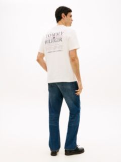 Back Logo Graphic Slub Cotton T-Shirt — Ivory Petal 4