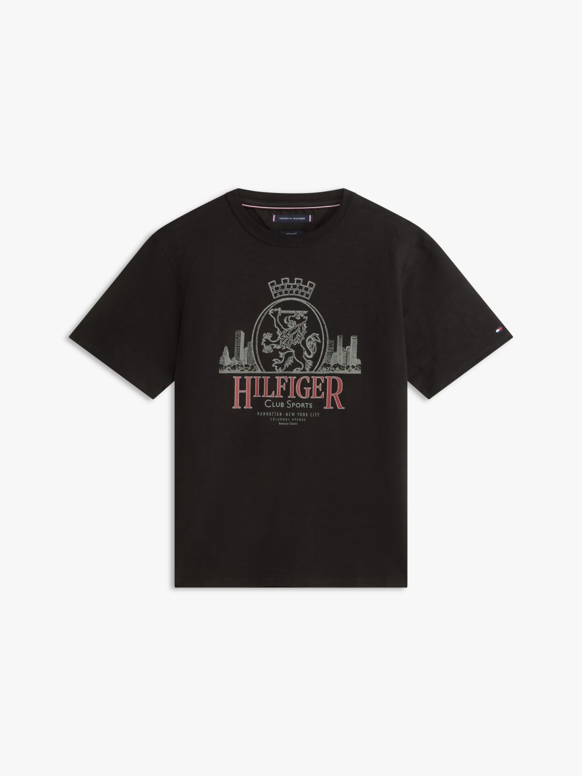 Hilfiger Crest Graphic Slub T-Shirt — Black