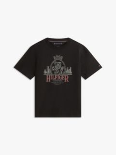 Hilfiger Crest Graphic Slub T-Shirt — Black 5