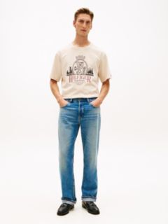 Hilfiger Crest Graphic Slub T-Shirt — Heathered Oatmilk 3