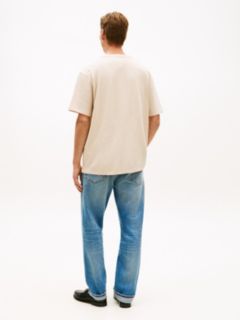 Hilfiger Crest Graphic Slub T-Shirt — Heathered Oatmilk 4