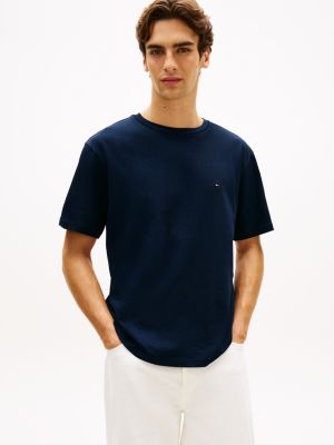 Relaxed Fit Back Flag Logo T-Shirt, Navy