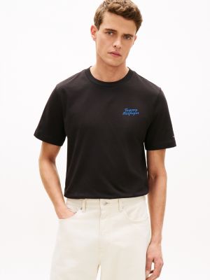 Palm Tree Back Graphic T-Shirt, Black