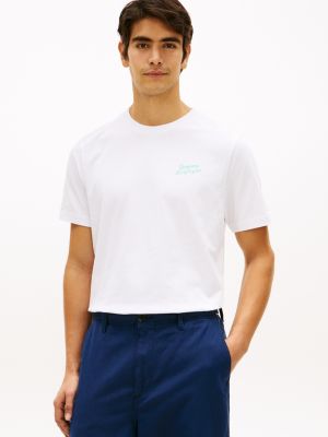 Palm Tree Back Graphic T-Shirt, White