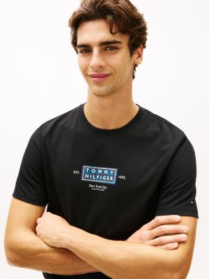 Мужские футболки Tommy Hilfiger NYC Logo Heavyweight T-Shirt — фото 2