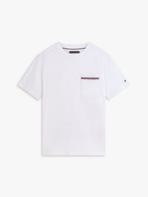 Мужские футболки Tommy Hilfiger Signature Stripe Pocket Pique T-Shirt — фото 5