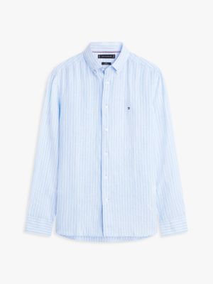 Regular Fit Stripe Linen Shirt | Tommy Hilfiger