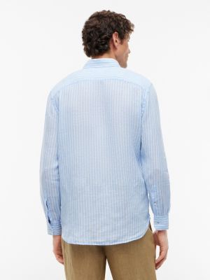 Regular Fit Stripe Linen Shirt | Tommy Hilfiger