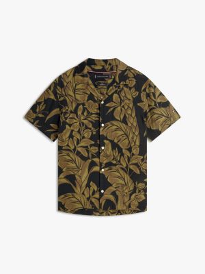 Мужские рубашки Tommy Hilfiger Tropical Print Linen Camp Shirt — фото 5