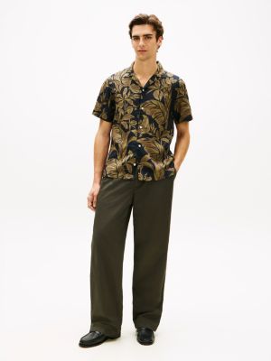 Мужские рубашки Tommy Hilfiger Tropical Print Linen Camp Shirt — фото 3