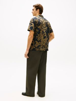 Мужские рубашки Tommy Hilfiger Tropical Print Linen Camp Shirt — фото 4