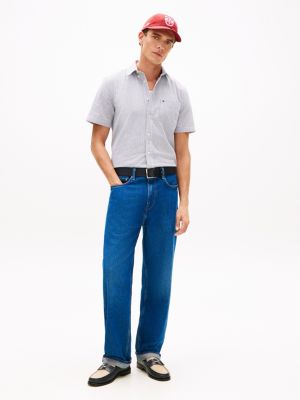 Мужские рубашки Tommy Hilfiger Regular Fit Striped Seersucker Shirt — фото 3