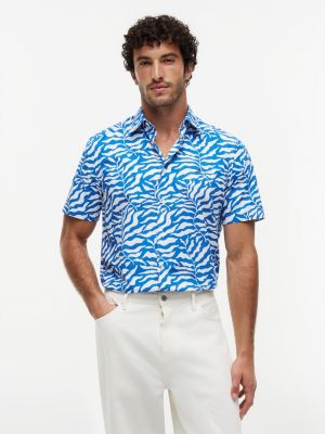 Palm Leaf Print Paper-Touch Shirt from Tommy Hilfiger - $59.70