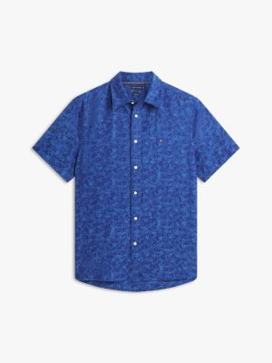 Мужские рубашки Tommy Hilfiger Palm Print Jacquard Shirt — фото 5