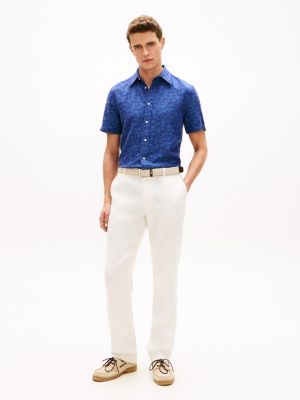 Мужские рубашки Tommy Hilfiger Palm Print Jacquard Shirt — фото 3