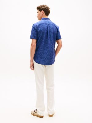 Мужские рубашки Tommy Hilfiger Palm Print Jacquard Shirt — фото 4