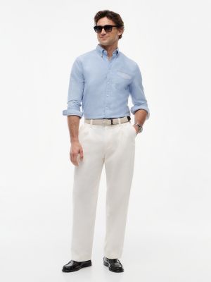 Мужские рубашки Tommy Hilfiger Regular Fit Stripe Pocket Oxford Shirt — фото 2