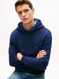 Back Flag Logo Pullover Hoodie — Light Navy 2