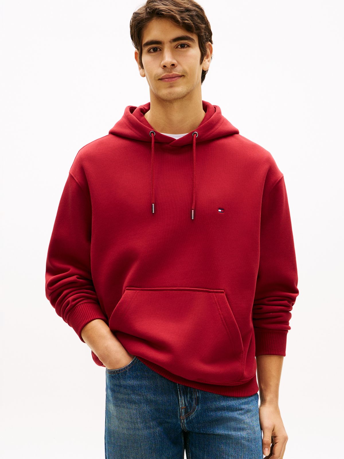 Back Flag Logo Pullover Hoodie — Regatta Red