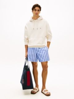 Back Flag Logo Pullover Hoodie — Ivory Petal 3