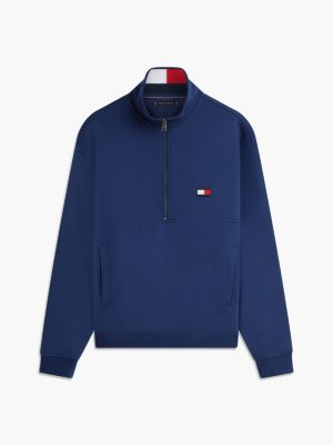 Flag Logo Quarter-Zip Sweatshirt | Tommy Hilfiger