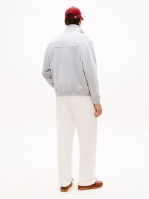 Мужские худи Tommy Hilfiger Flag Logo Quarter-Zip Sweatshirt — фото 4