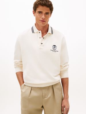 Monogram Crest Rugby Polo Sweatshirt